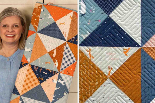 Easy Quarter Square Triangle Blocks Tutorial