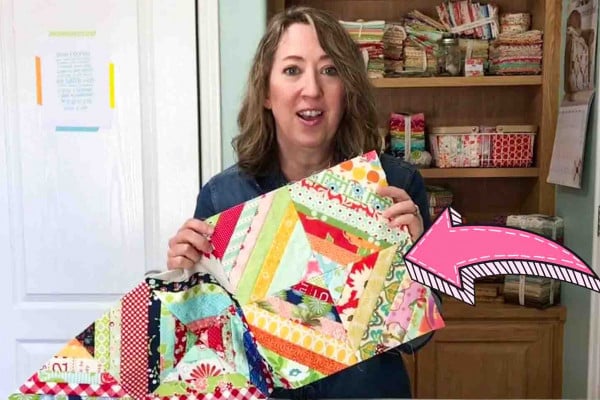 Easy string quilt block tutorial