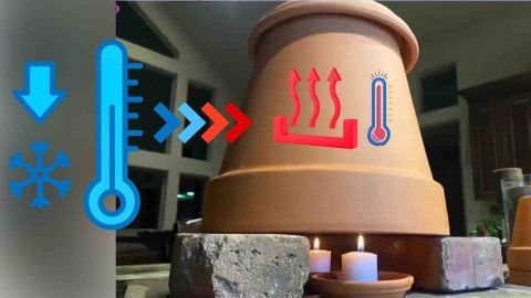 How To Heat A Room Using A Clay Pot With Candles | DIY Joy Projects and Crafts Ideas