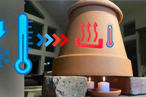 How To Heat A Room Using A Clay Pot With Candles