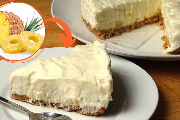 No-Bake Pineapple Cream Cake Recipe