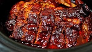 Slow Cooker Fall Off The Bone BBQ Ribs