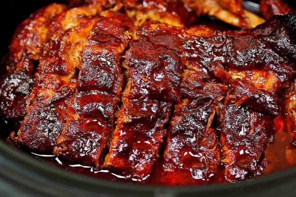 Slow cooker bbq ribs recipe