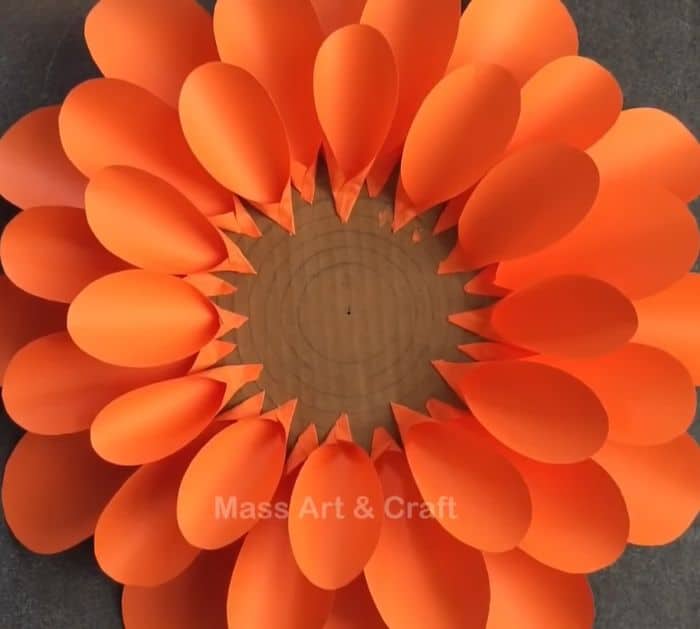 2 Beautiful Red Paper Flower Wall Hanging