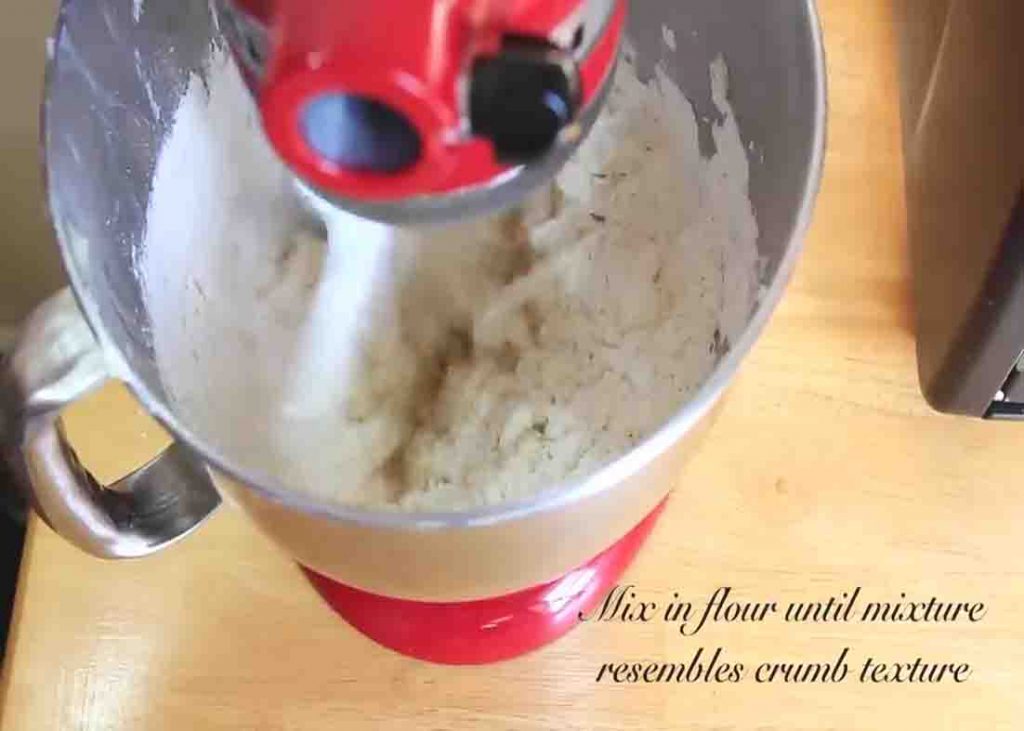 Mixing all the ingredients for the 3-ingredient cookies
