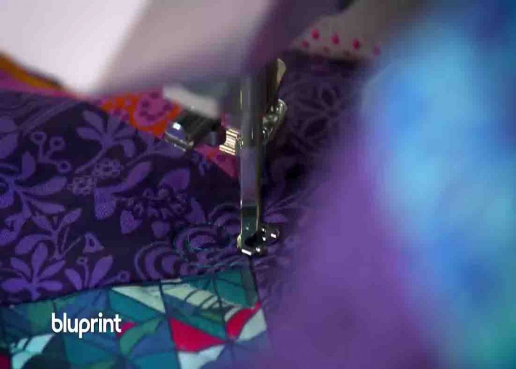 Repositioning your quilt will help you finish it even if you're quilting on a small machine