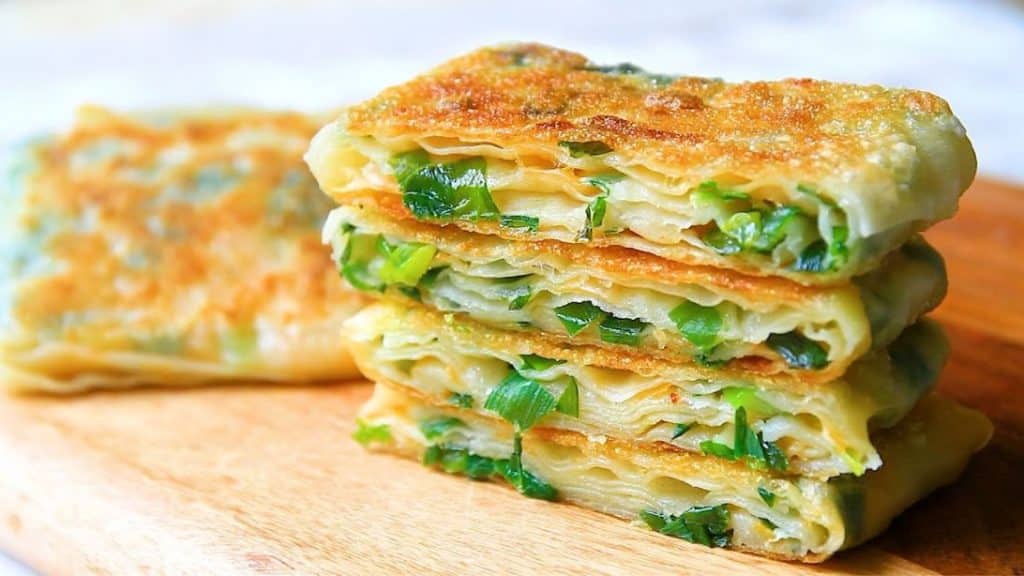 Crispy Breakfast Scallion Pancakes