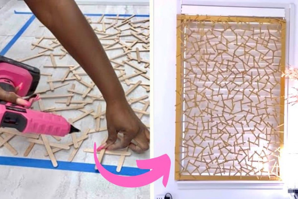 DIY Dollar Tree Elegant Window Cover