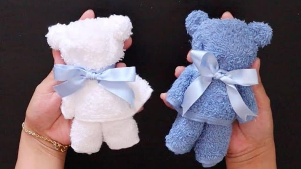 DIY Towel Teddy Bear