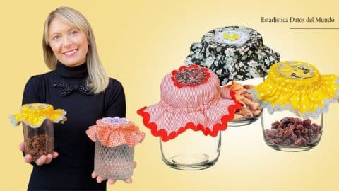 Jar Fabric Cover DIY Tutorial | DIY Joy Projects and Crafts Ideas