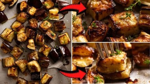Delicious 4-Ingredient Roasted Eggplant Recipe | DIY Joy Projects and Crafts Ideas
