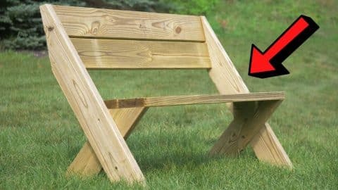 Easy 30-Minute DIY Outdoor Bench Using 2x6s | DIY Joy Projects and Crafts Ideas