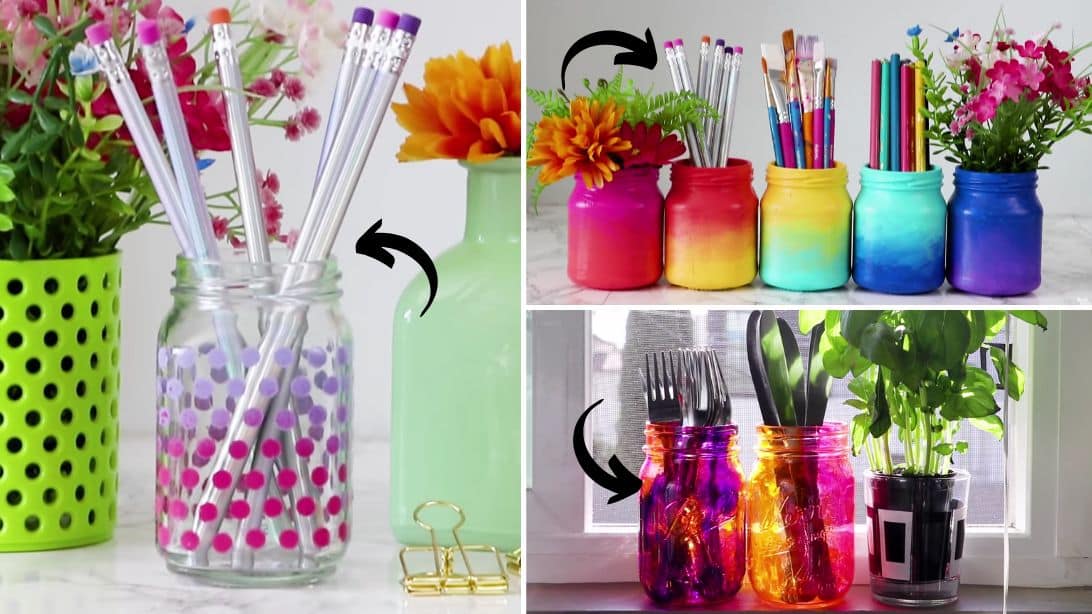 3 DIY Ways to Transform Mason Jars | DIY Joy Projects and Crafts Ideas