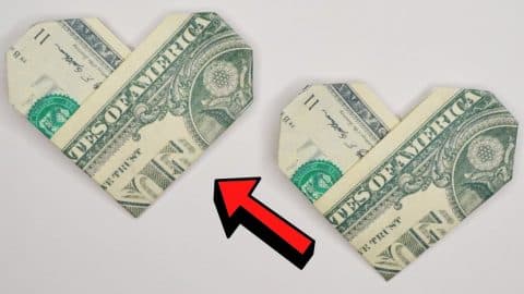 Easy DIY Money Heart Origami Tutorial | DIY Joy Projects and Crafts Ideas