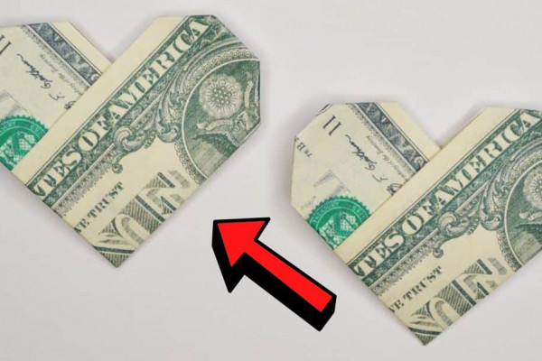 Easy DIY Money Heart Origami Tutorial