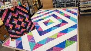 Easy & Quick Half-Square Triangles Quilt For Beginners