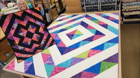 Easy & Quick Half-Square Triangles Quilt For Beginners | DIY Joy Projects and Crafts Ideas