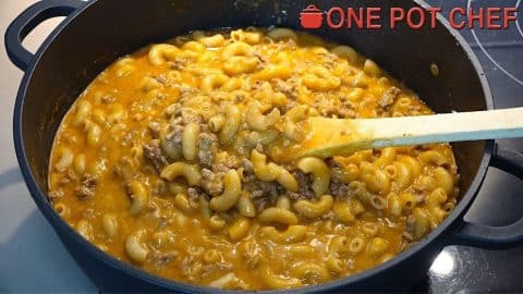 Easy One-Pot Cheesy Beef Taco Pasta Recipe | DIY Joy Projects and Crafts Ideas