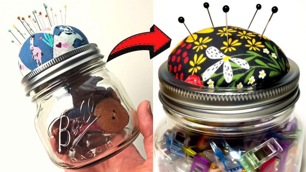 Easy Recycled DIY Sewing Kit And Pincushion Tutorial