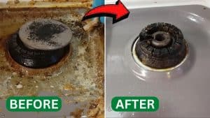 How to Clean Stove with Over a Decade of Grease Build Up