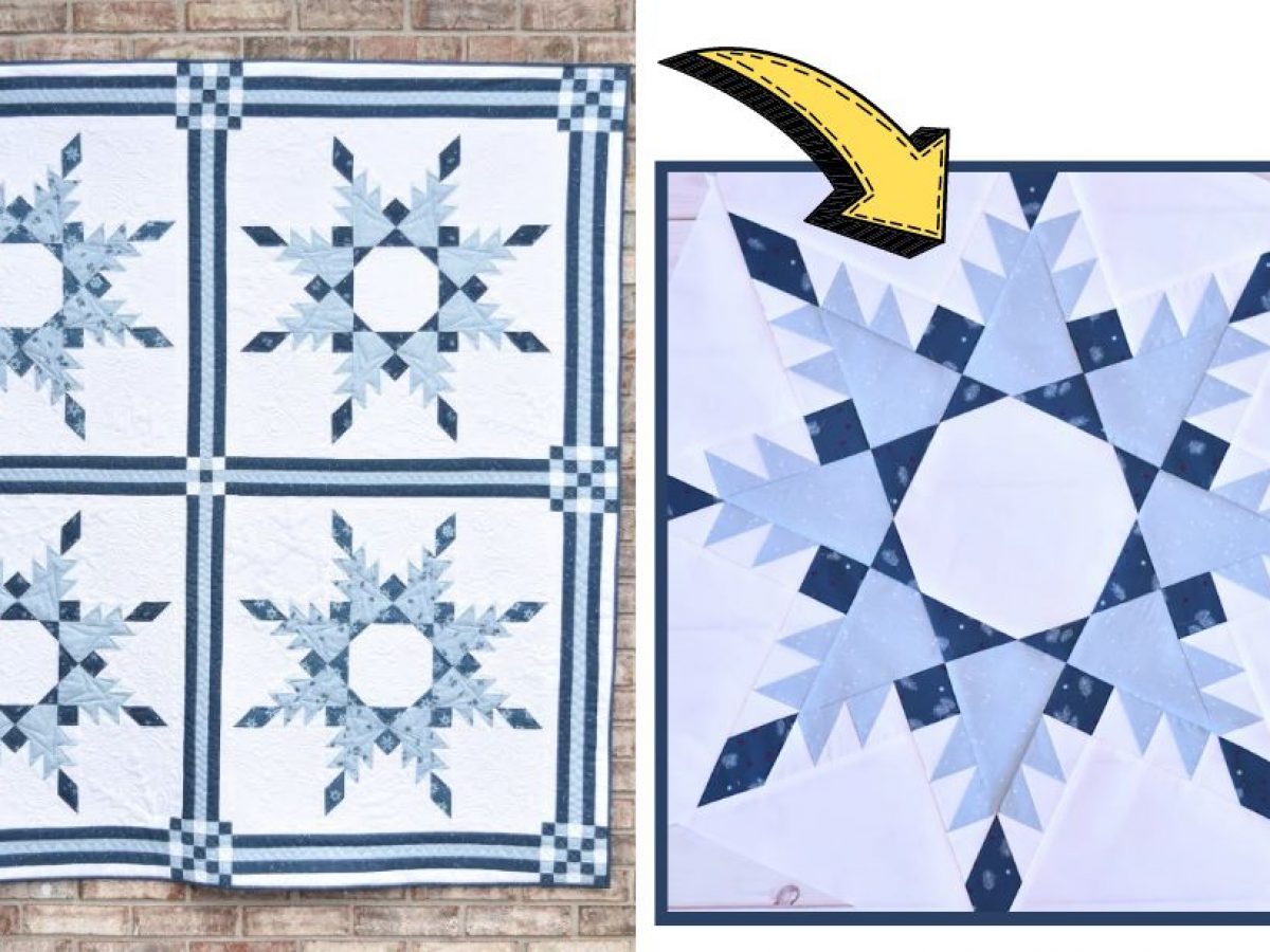 Winter Ice Snowflake Quilt Kit 