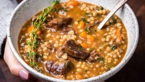 Easy and Hearty Beef Barley Soup