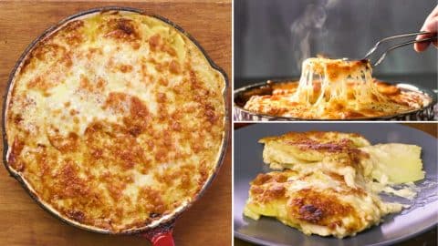 How To Make Cheesy Skillet Scalloped Potatoes | DIY Joy Projects and Crafts Ideas