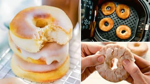 How to Make Soft Air Fryer Glazed Donuts | DIY Joy Projects and Crafts Ideas