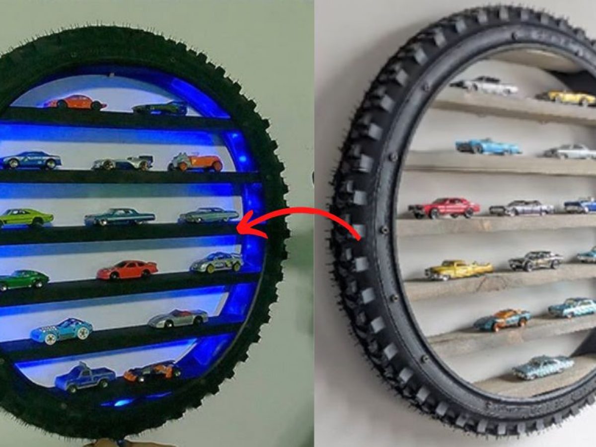 How to Make a Toy Shelf from an Old Tire