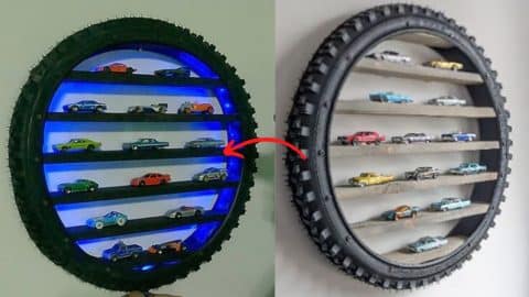 How to Make a Toy Shelf from an Old Tire | DIY Joy Projects and Crafts Ideas