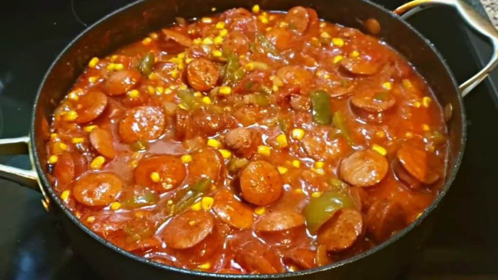 Old-Fashioned Tomatoes & Sausage Recipe
