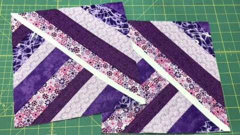 Scrappy Quilt As You Go Block Tutorial For Beginners | DIY Joy Projects and Crafts Ideas