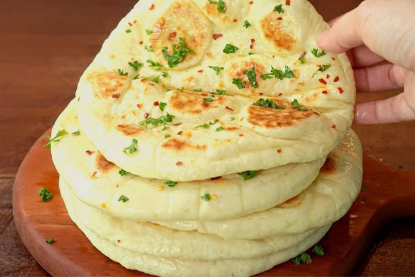 Soft And Fluffy Grilled Flatbread Recipe