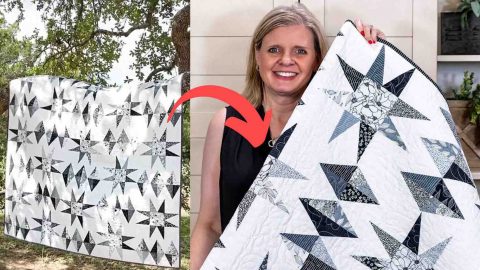 Black Diamonds Quilt with Half Rectangle Triangles | DIY Joy Projects and Crafts Ideas