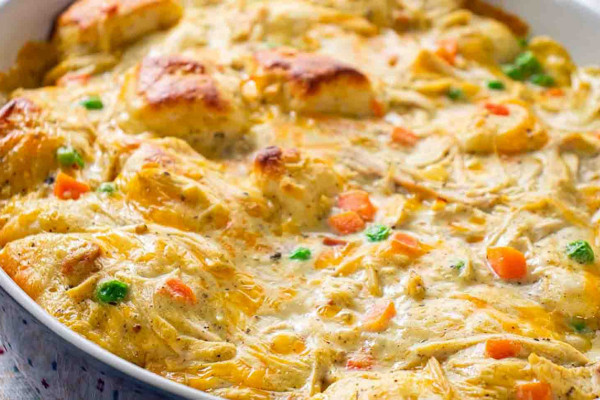 Chicken and Biscuits Casserole Recipe