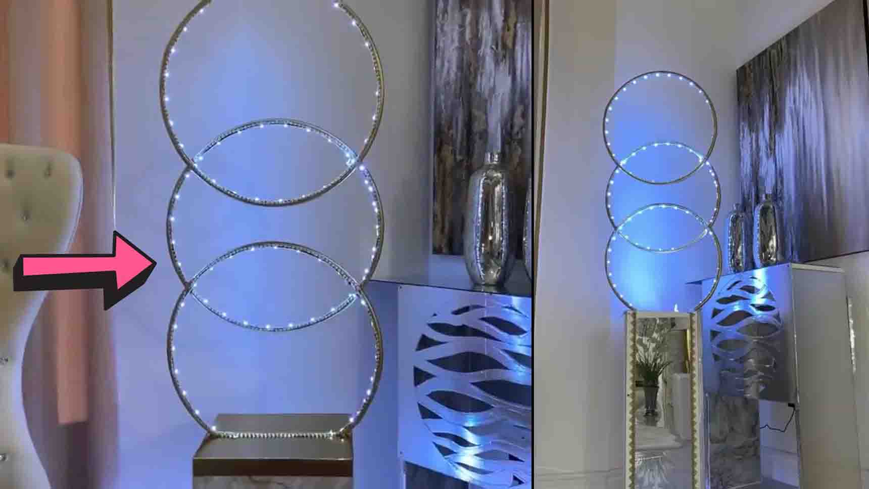 DIY Dollar Tree Hula Hoop Floor Lamp Tutorial