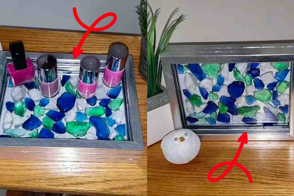 DIY Dollar Tree Sea Glass Tray Tutorial