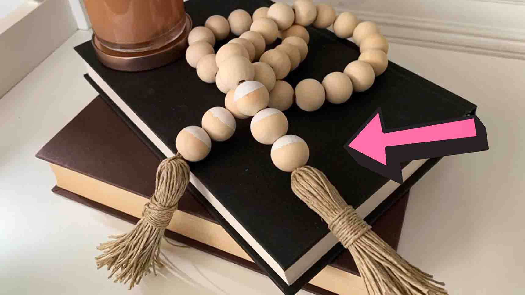 DIY Farmhouse Bead Garland & Tassel Tutorial | DIY Joy Projects and Crafts Ideas