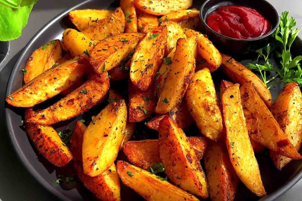 Easy Baked Potato Wedges Recipe