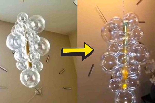 Easy DIY Bubble Chandelier Tutorial