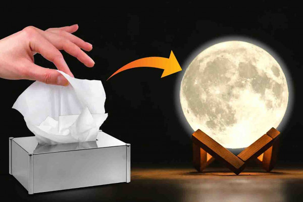 Easy DIY Moon Lamp Tutorial