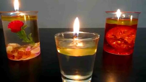 Easy DIY Water Candles Tutorial | DIY Joy Projects and Crafts Ideas