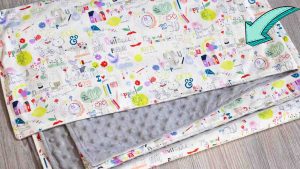 How To Sew The Easiest Baby Blanket Ever