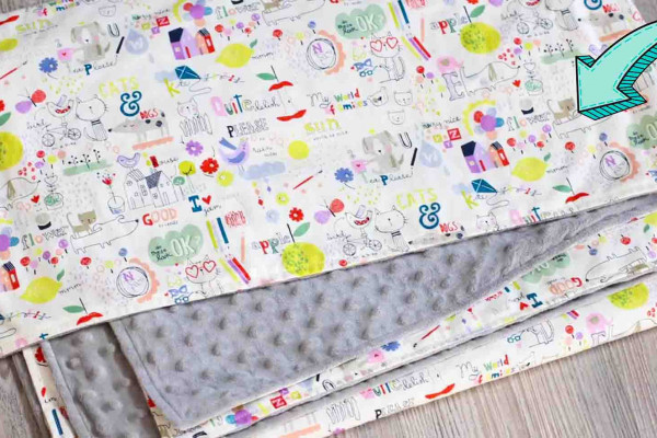 How To Sew The Easiest Baby Blanket Ever