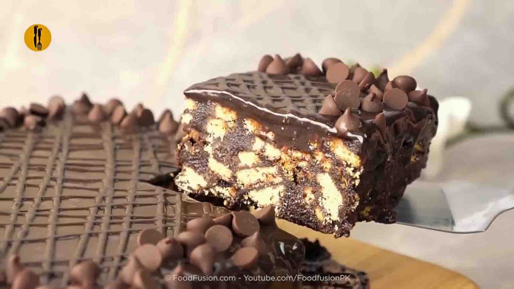 No-Bake Chocolate Biscuit Cake Recipe