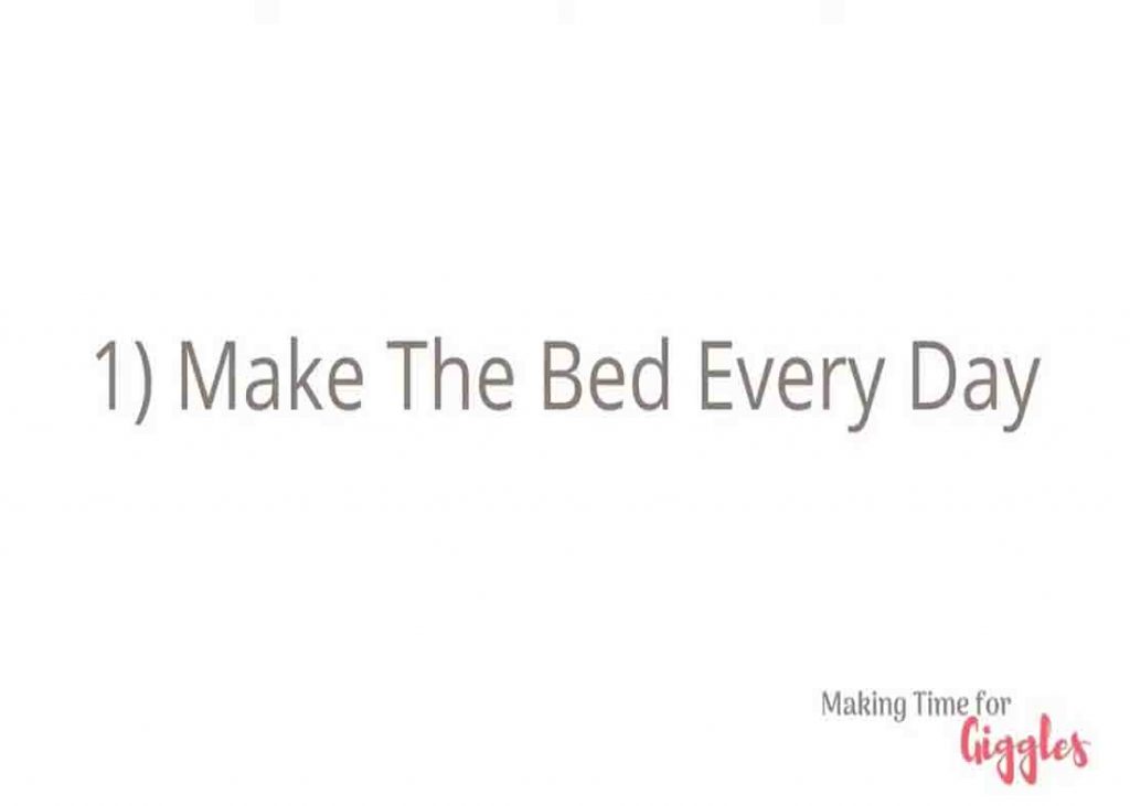 Making the bed every day to make your always clean