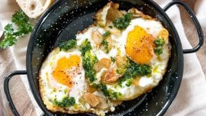 Best Spanish Garlic Fried Eggs