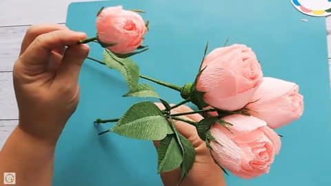 Crepe Paper Rose Tutorial | DIY Joy Projects and Crafts Ideas
