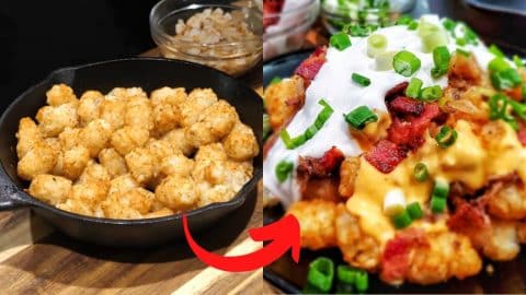 Crispy Loaded Tater Tots | DIY Joy Projects and Crafts Ideas