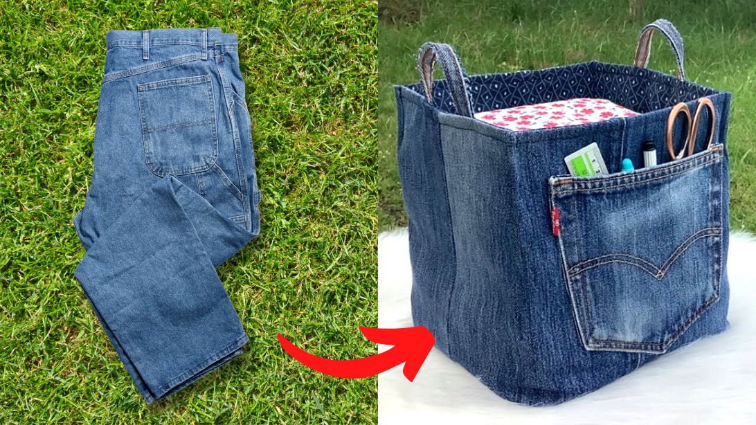 DIY Large Denim Box | DIY Joy Projects and Crafts Ideas